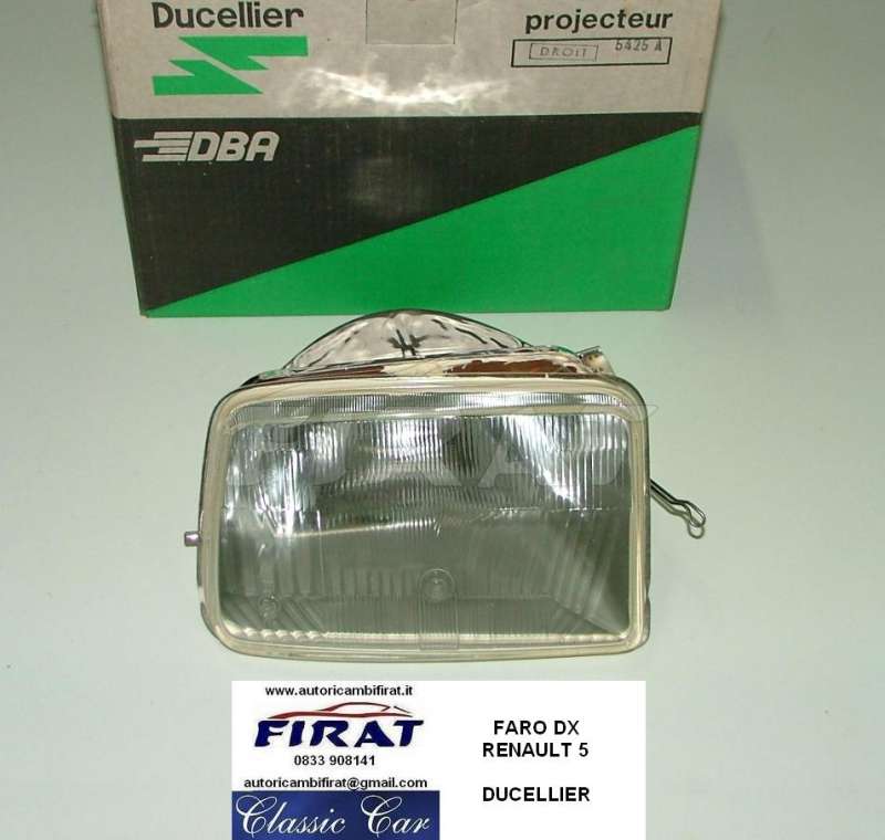 FARO RENAULT 5 72 - 84 ANT.DX DUCELLIER